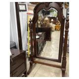 Beveled glass Mahogany  frame Chevel mirror  76