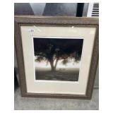 24x27 Frame with signed Tree print in mat