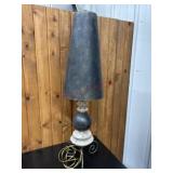 Table lamp with cone shade