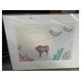 24x30 Frame with modern art print