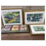 4- Floral framed prints