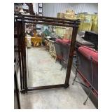 42x55 Bamboo style framed beveled edge wall