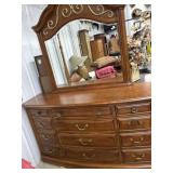 American Drew cherry finish 12 drawer dresser