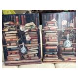 2-   Floral and book prints 30x22