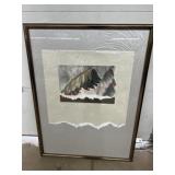 32x40 Frame with modern art print