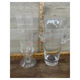 2- Crystal flower vases