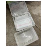 4- Plastic storage containers