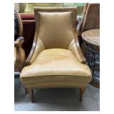 Century hickory leather style chair