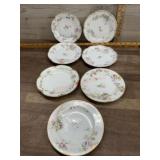 7 Haviland dessert plates
