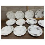 11 Haviland dessert plates various patterns