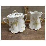 Haviland sugar and creamer set