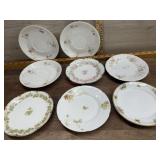 8 Various Haviland saucers