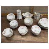 Flat with 43 pieces various Haviland dishes