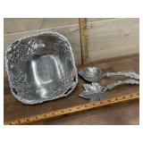 Arthur Court  aluminum serving bowl