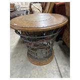 30 inch Round metal  frame decorator table