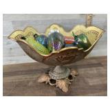 Decorator bowl with glass fruit