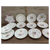 13 Various Haviland plates