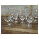 10 Crystal stemware goblets