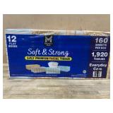 12-Pack Soft & Strong 2-Ply Facial Tissue