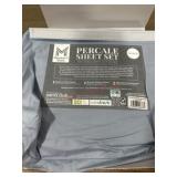 Queen Percale Sheet Set in Blue