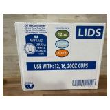WinCup Plastic Lids, 1000ct for 12, 16, 20oz Cups