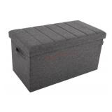 Seville Classics Gray Storage Trunk