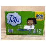 Puffs Plus Lotion Facial Tissues 12 Boxes