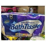 45 large rolls toilet tissue purple top