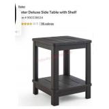 Keter Deluxe Side Table with Shelf