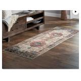 Runner Rug With Multicolor Pattern Design