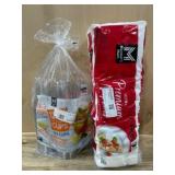 Plastic Cups and Dinner Napkins Set