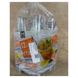Clear Plastic Cups, 12 oz, Pack of 172