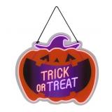 19.5-Inch Neon Pumpkin Halloween Sign