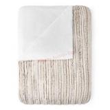 Plush Striped Throw Blanket