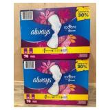 Always Radiant Pads With FlexFoam, 76 Count
