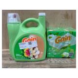 Gain Detergent and Dryer Sheets Bundle