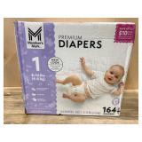 164 Premium Size 1 Diapers