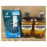Degree Deodorant and Listerine Bundle