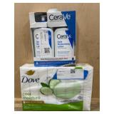 CeraVe Lotion and Dove Soap Lot