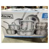 Viking 13-Piece Stainless Steel Cookware Set