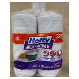 Hefty Supreme 6-Inch Snack Plates, 320 Count