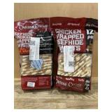 Chicken-Wrapped Rawhide Twists, 250 Total
