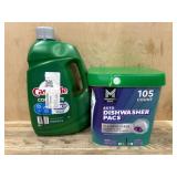 Laundry Detergent and Dishwasher Packs Bundle