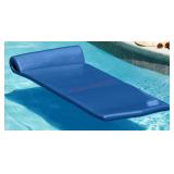 Blue Foam Pool Float with Headrest