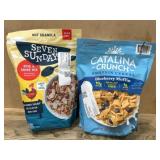 Two Bags of Granola and Protein Cereal