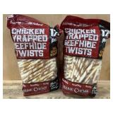Chicken Wrapped Beefhide Twists, 24 Pack