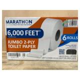 Marathon Jumbo 2-Ply Toilet Paper, 6 Rolls