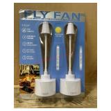 Fly Fan With Light and Charging Capability