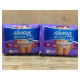 Always Discreet Protective Underwear Packs