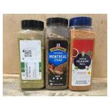 Seasonings Lot of Three Containers